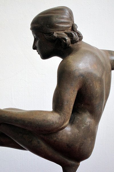 【心生活美學】西洋藝術品西洋銅雕像雕刻銅像人體藝術品裸體男體操男1