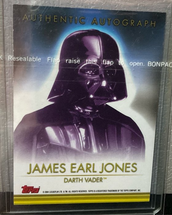 星際大戰 Star Wars 黑武士 Darth Vader 簽名卡