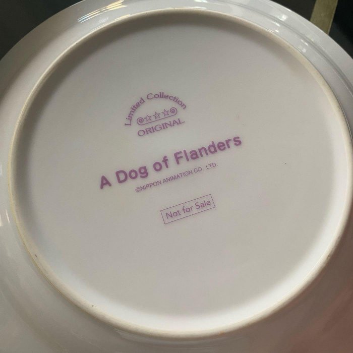 a dog of flanders 《法蘭德斯之犬》日本動畫《龍龍與忠狗》紀念餐盤/點心盤/蛋糕盤