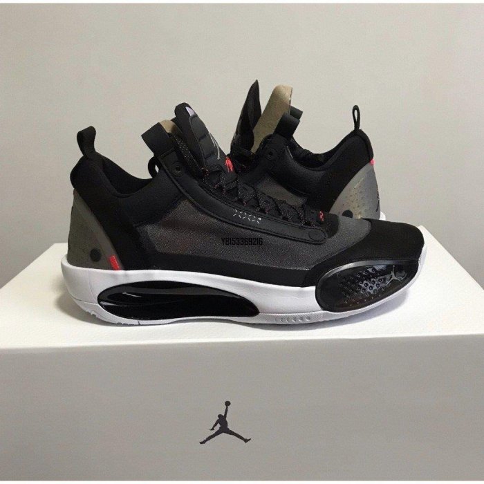 【正品】Air Jordan 34 Low PF "Heritage” 黑紅 籃球 CU3475-001潮鞋