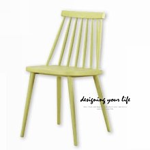 【設計私生活】科爾造型椅、書桌椅、餐椅-黃色(部份地區免運費)121U