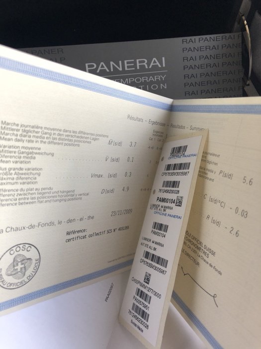 Panerai Luminor PAM104,自動上鍊， 日期放大視窗