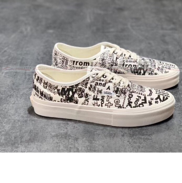 Vans Vault x COMME des GARCONS 安娜海姆川久保玲聯名塗鴉白帆布經典