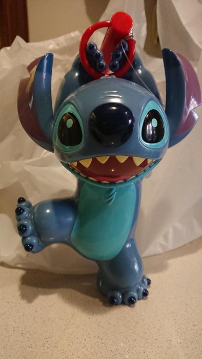 現貨 收藏品 全新 Disney tokyo 日本 迪士尼 帶回 史迪奇 stitch 燈籠 手提燈籠 公仔 提燈 夜燈 提把可拆 活動式 提把 元宵節 萬聖