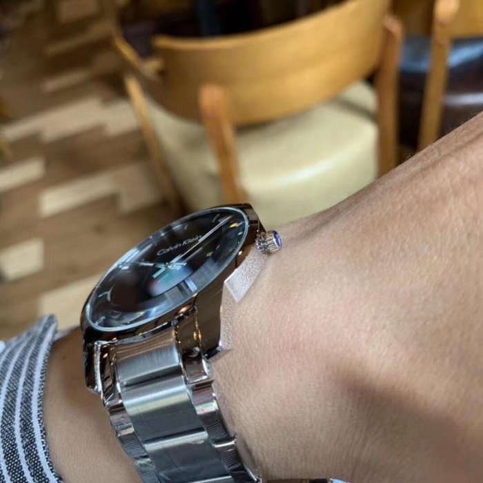 熱銷特惠 全新實拍CK手錶Calvin Klein簡單時尚基本款 圓形經典款男表 瑞士機芯腕錶 紳士風格藍寶石水晶錶鏡明星同款 大牌手錶 經典爆款