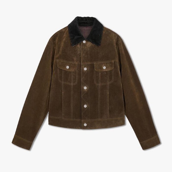 BERLUTI suede Leather jacket 咖啡色麂皮外套  正品現貨