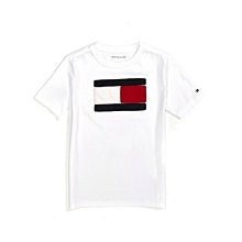 ☆【TH男生館】【TOMMY HILFIGER貼布短袖T恤】【TOM001L1】KIDS/青年版(XL)