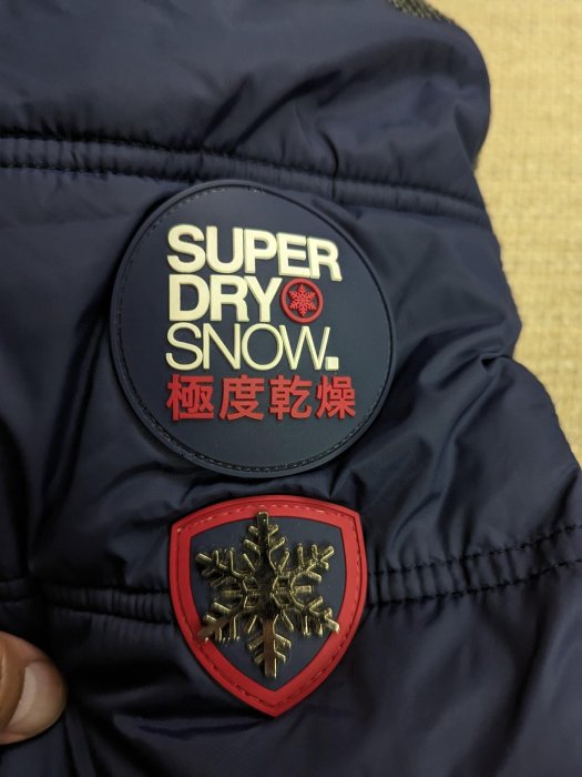 Superdry Snow 深藍色連帽滑雪外套 雪衣外套 保暖外套 XXS 小尺寸 小尺碼