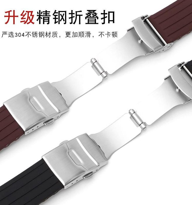 替換錶帶 適配Swatch斯沃琪X寶珀Blancpain聯名款五大洋系列硅膠手錶帶22MM