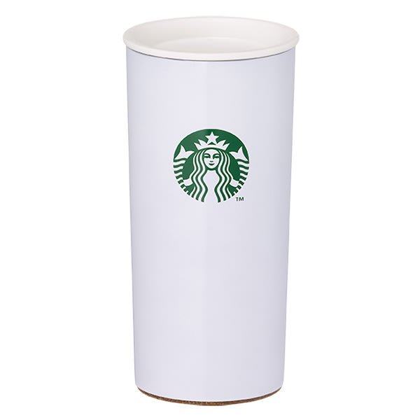 STARBUCKS星巴克Boyed純白不鏽鋼杯12oz