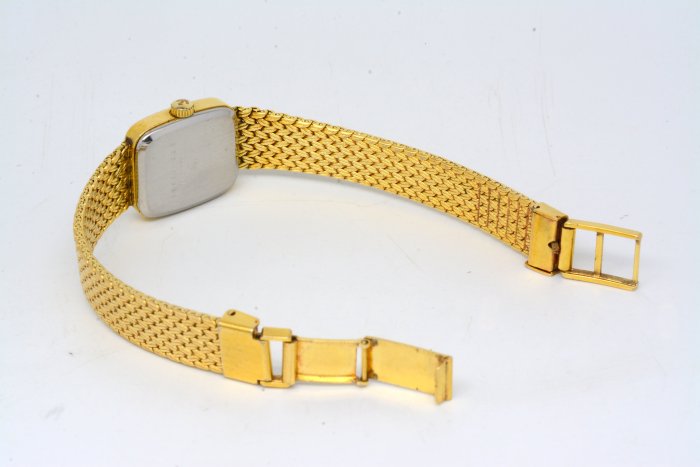 《寶萊精品》RADO 雷達金黃方型手動女子錶
