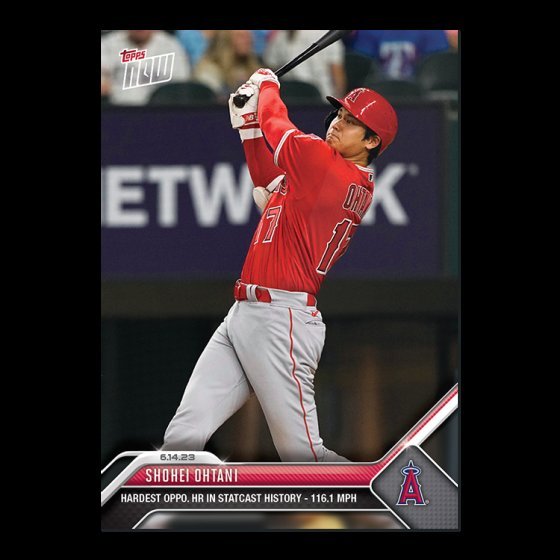 大谷翔平 球員卡 2023 MLB TOPPS NOW Card 441 第21轟登頂美聯全壘打王