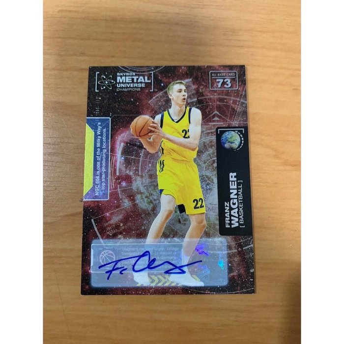 Franz Wagner Skybox Universe Metal 球員卡 NBA RC 新人 簽名