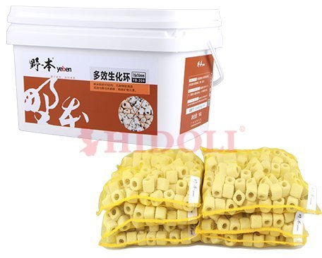 微笑的魚水族☆野本-yeben濾材【多效生化環 4L/500g*4包 附網袋】