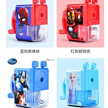 mandyshop【M4393】㊣ Disney迪士尼/漫威蜘蛛人/美國隊長/鋼鐵人/冰雪奇緣愛紗造型手動削鉛筆器