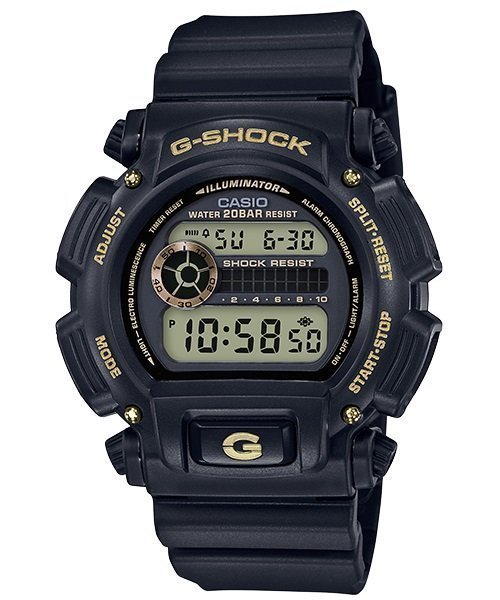 CASIO手錶公司貨G-SHOC復刻經典DW-9052GBX-1A9 金色附發票 DW-9052