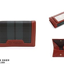 【寧寧精品小舖*台中精品皮件專賣30年老店】B.H. POLO 美系經典綠格紋 附透明窗放識別證壓扣式零錢包 655-2