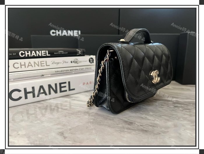 ☆ Annie 時尚國際精品 ☆CHANEL 爆款 MINI 黑色郵差包 AP2914 *預購