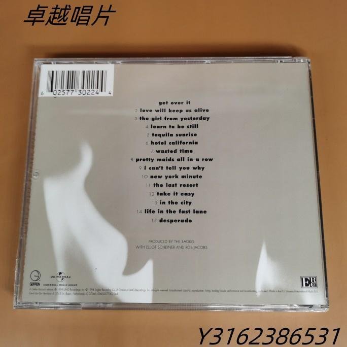 試音天碟 Eagles 老鷹樂隊 Hell Freezes Over 冰封地獄 CD-唱片