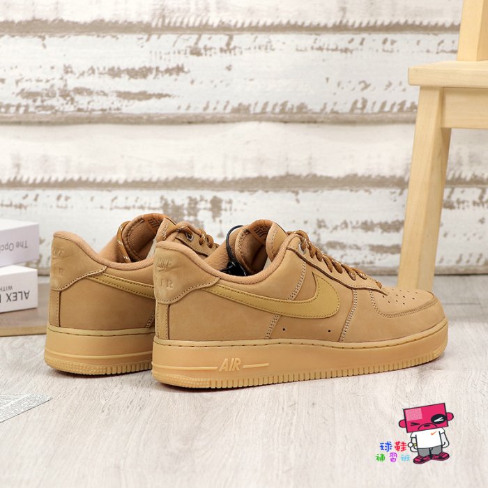 球鞋補習班NIKE AIR FORCE 1 07 WB FLAX WHEAT 男女卡其小麥CJ9179-200