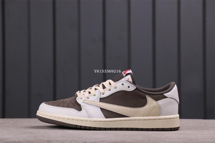 Travis Scott Nike Air Jordan 1 Low OG白棕倒鉤減震低筒籃球鞋DM7866-162男鞋