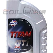 【易油網】FUCHS 0W20 TITAN GT1 0W-20 EVO XTL 合成機油