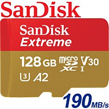 190MB/s 公司貨 SanDisk 128GB Extreme microSDXC TF 128G 記憶卡