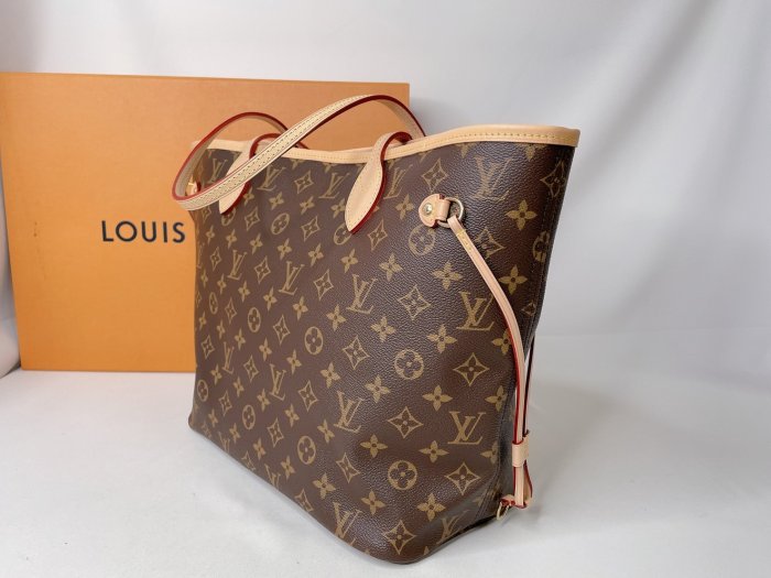 LV 全新NEVERFULL MM老花托特包