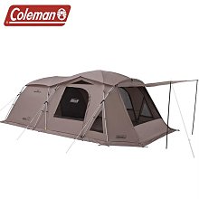 【大山野營】Coleman CM-07040 TOUGH 2-ROOM DX灰咖啡 一房一廳帳 帳篷 帳棚 家庭帳 客廳帳 別墅帳 露營帳篷