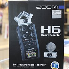 【日產旗艦】ZOOM H6 Handy Recorder XY式 公司貨 專業數位 可換麥克風 手持 數位 錄音機