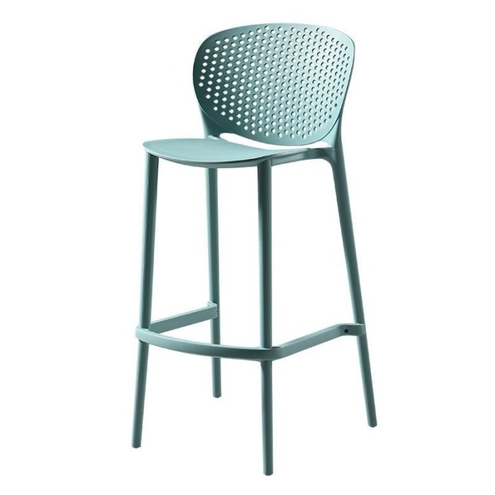 吧檯椅北歐設計師現代簡約吧椅 ins家用塑料吧臺椅網紅~特價