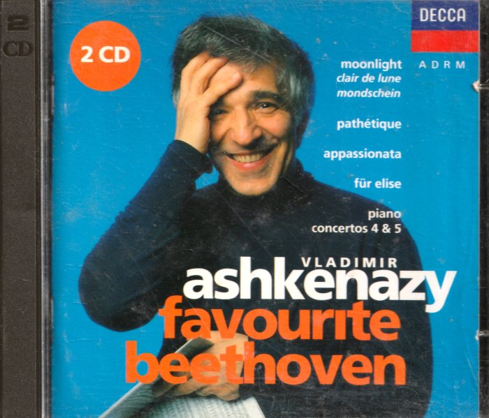 阿胥肯納吉Vladimir Ashkenazy / 最喜愛的蕭邦favourite beethoven(光碟邊脫落)