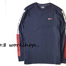 ☆【TH男生館】【TOMMY HILFIGER LOGO印圖長袖T恤】【TOM002X9】(S)