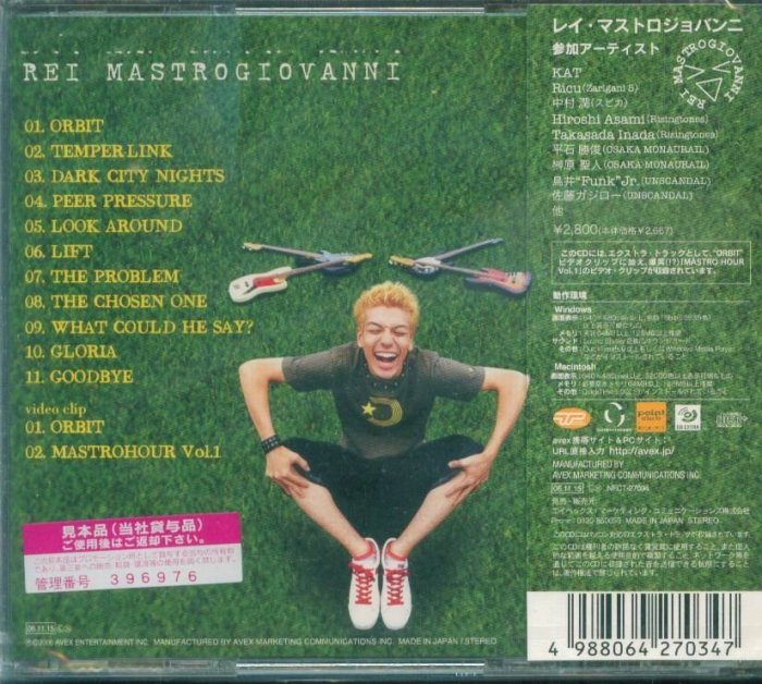 K - Rei Mastrogiovanni - HAPPINESS - 日版 CD+2VIDEO - NEW