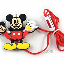 【Disney正版】迪士尼耳機 可捲線收納 [米奇] 扁線不易糾結