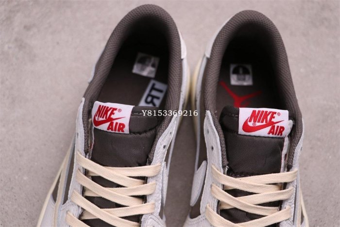 Travis Scott Nike Air Jordan 1 Low OG白棕倒鉤減震低筒籃球鞋DM7866-162男鞋