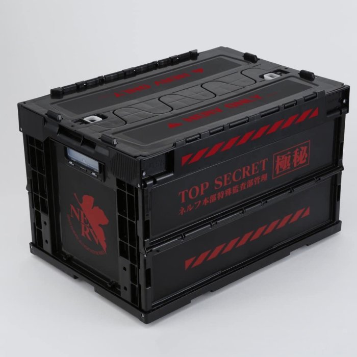 🔰花男宅急店 ✅郵寄【日本製】福音戰士新劇場版 TOP SECRET 極密 本部第3補給處 摺疊 收納箱 露營 野餐