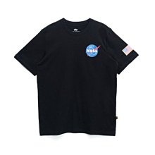 南 現 ALPHA SPACE SHUTTLE 短TEE NASA 阿波羅 美國 太空梭 黑 白色 國旗