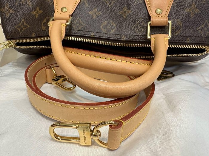 國際精品當舖 LV M41112 經典Monogram SPEEDY 30 手提/斜背波士頓包(附背帶)a6834