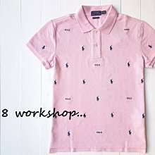 ☆【RL女生館】【POLO Ralph Lauren滿版小馬網眼POLO衫】【RLG001W2】(XS-S)