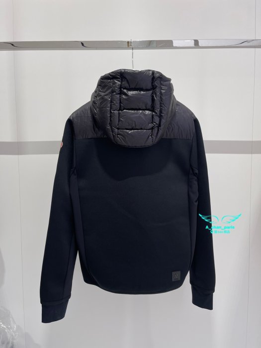 ～阿醬精品～巴黎直送🌈Moncler🌈羽皇等級🔥男款🥺連帽羽絨拼接棉外套