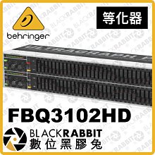 數位黑膠兔【 Behringer FBQ3102HD 等化器 】 立體聲 均衡器 低音 TRS XLR 低切濾波器 舞台