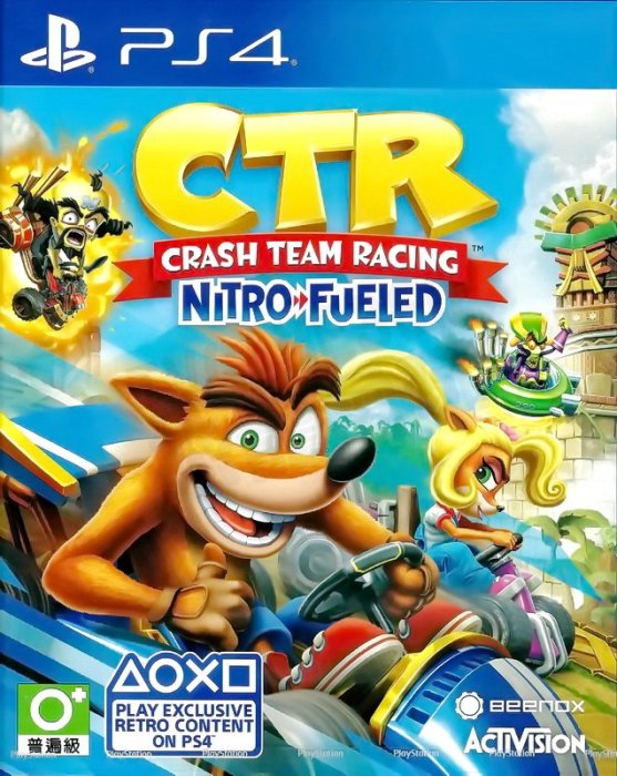 【全新未拆】PS4 袋狼大進擊賽車 氮氣爆衝 大野狼 CRASH TEAM RACING 英文版 【台中恐龍電玩】