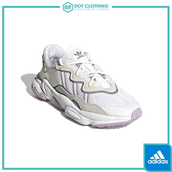 DOT聚點 ADIDAS OZWEEGO 白灰紫 反光 復古鞋 老爹鞋 3M反光 高橋Lala 吳卓源 女 EE7012