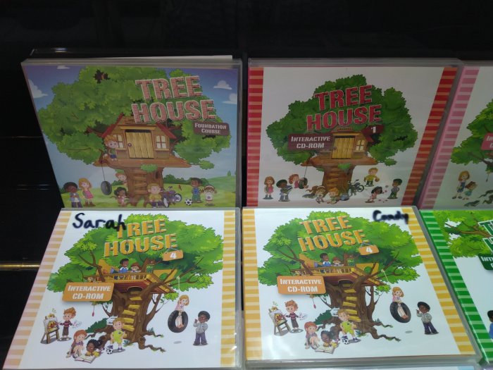何嘉仁Tree House 1-12 課本，互動光碟，CD，Story，字卡 Language Arts