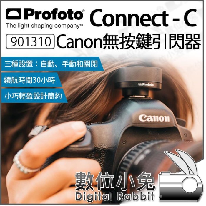 數位小兔【 Profoto 901310 Connect-C Canon 無按鍵引閃器】Connect