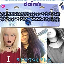 Claire's Tattoo Choker Necklace | Black
