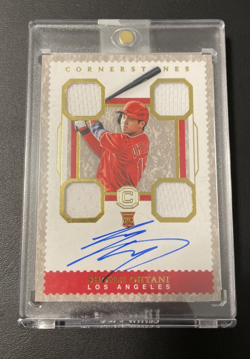 大谷翔平Shohei Ohtani 2018 Panini Cornerstones RC Auto 限量99張 