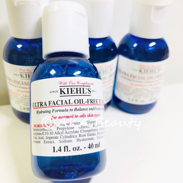 【AKA Beauty】(現貨·附發票) 契爾氏KIEHL'S-冰河保濕無油清爽化妝水(40ml)，減少肌膚表面油脂～