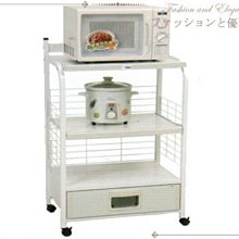 【安鑫】全新品~白色鋼管多功能4層1抽附插座附輪微波爐架電器架碗碟櫃四層架廚房收納架碗盤櫃醬料櫃【A669】